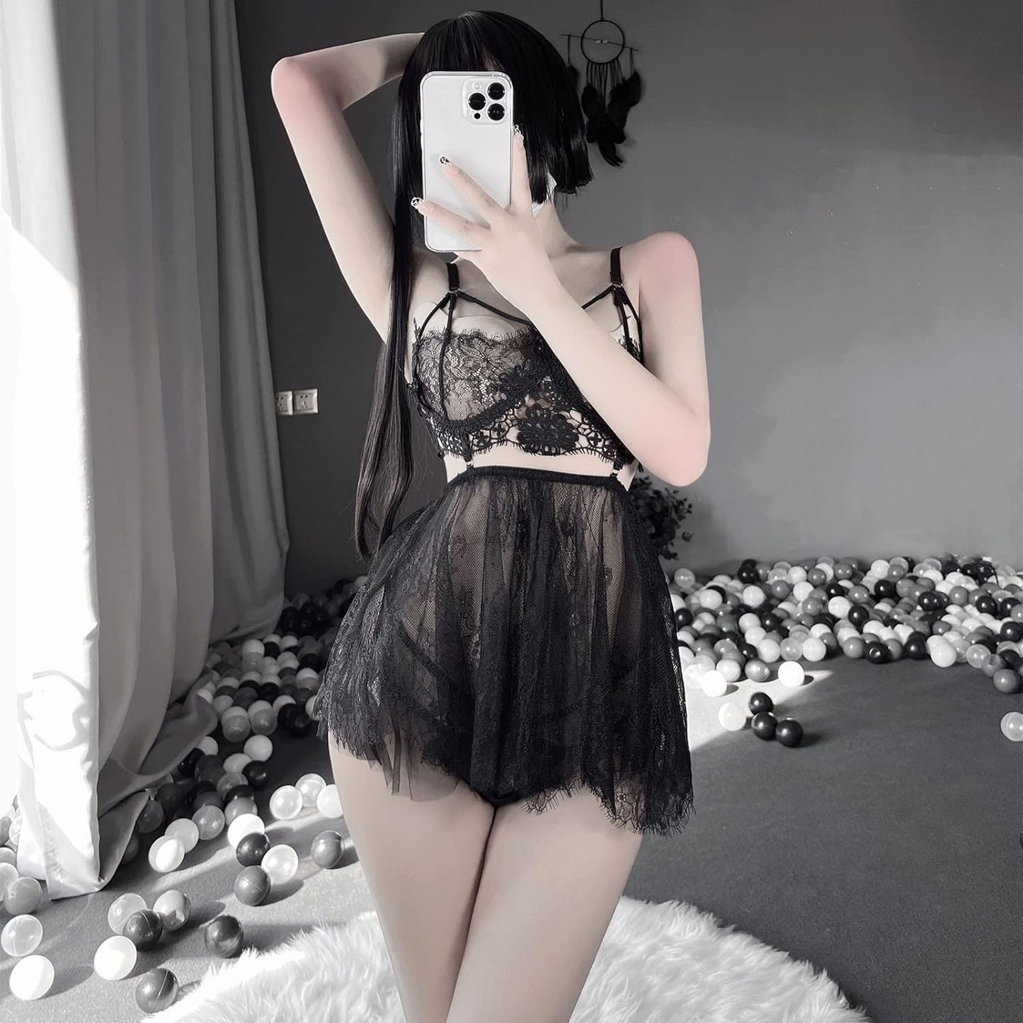 Babydoll Roxanne Black