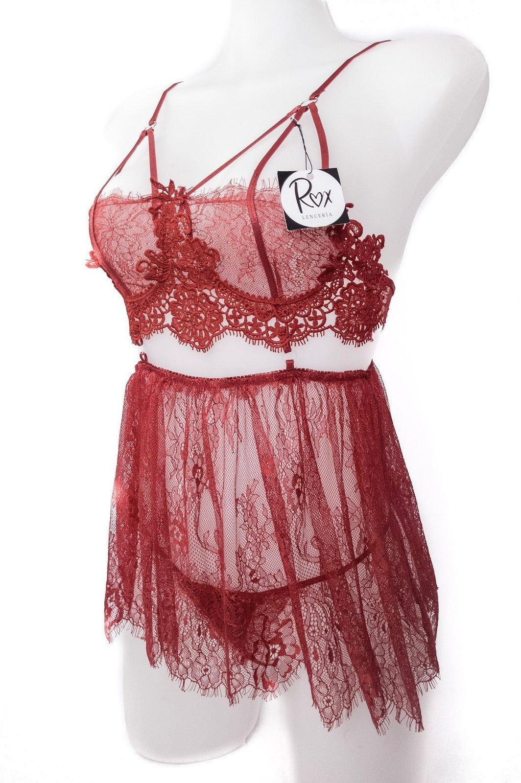 Secret Party Tulle and Lace Babydoll